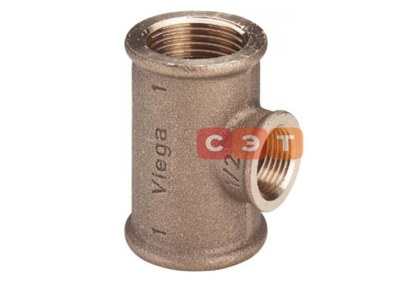 Тройник ВР-ВР-ВР 3/4" - 1/2"" -3/4" (Viega)